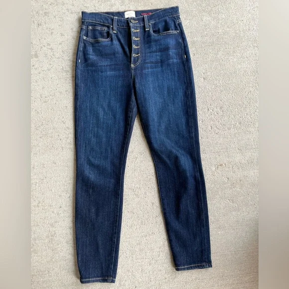AO.LA by Alice and Olivia good high rise button fly denim jeans